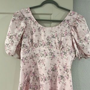 HYACINTH HOUSE Pink Floral Dress